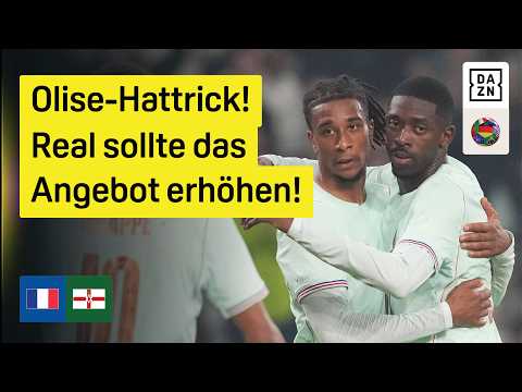 Olise-Hattrick, Frankreich-Offensive zaubert: Frankreich - Nordirland | Testspiel | DAZN Highlights