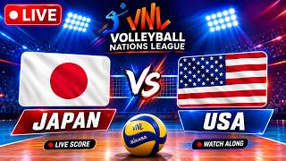 Download lagu VNL LIVE, Japan vs USA, Volleyball Nations League Semi Final Match LIVE Score, Watch Along mp3