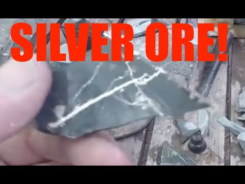 BEAUTIFUL SLICED SILVER ORE