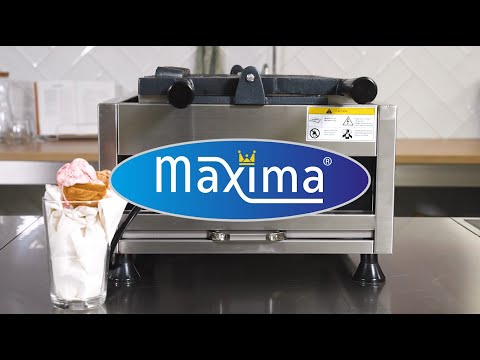 Maxima Gastro Waffelmacher - 5 Taiyaki / Fischformen - Rotierbar - Digital