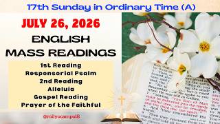 July 26, 2026 English Mass Readings | 17th Sunday in Ordinary Time (A)