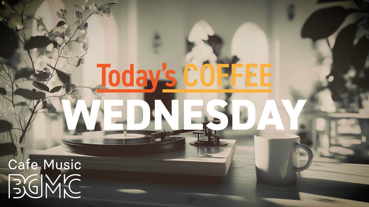 WEDNESDAY COFFEE: Elegant Spring Café Jazz ☕ Calm Piano & Guitar for Deep Focus & Study