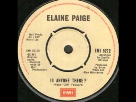 Elaine Paige single 7 - Is Anyone There? -1981