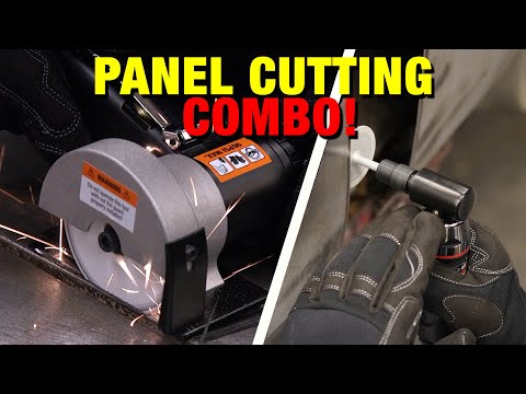 The BEST COMBO for Cutting Sheet Metal & Deburring Edges! Elite Panel Cutting & Deburring System