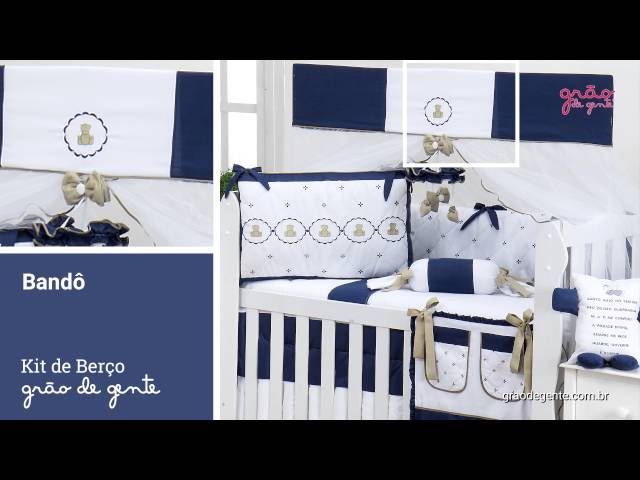 Quarto para Bebê sem Cama Babá Elegance Teddy Marinho | Ref: 59127