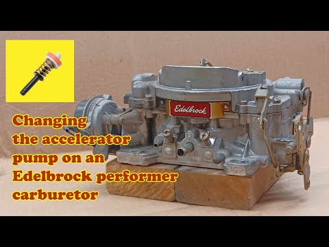 Edelbrock Carburetor Accelerator Pump Replacement