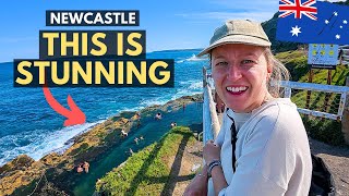 Our FIRST IMPRESSION OF Newcastle! Nobby's Beach And Bogey Hole | Australia 🇦🇺