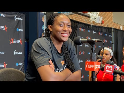 Aliyah Boston speaks to media at 2025 WNBA All-Star Weekend | Indiana Fever