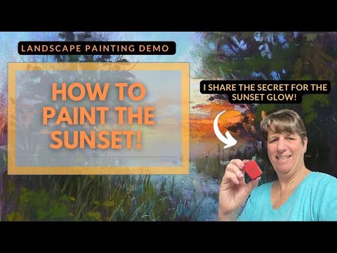 How to Paint a Sunset that Glows! Pastel Painting Demo