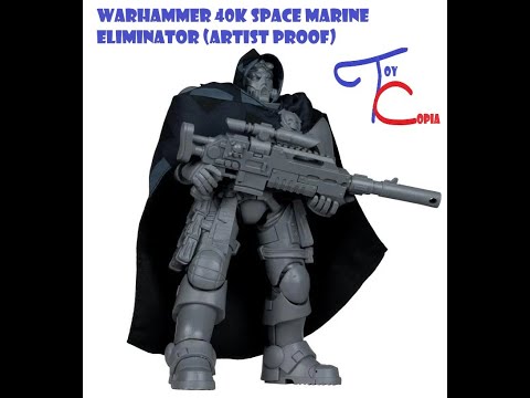 Review and unboxing of Warhammer 40k Space Marine Eliminator Artist Proof figure