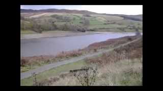Ladybower reservoir, site of Derwent village, Peak District, Derbyshire, England