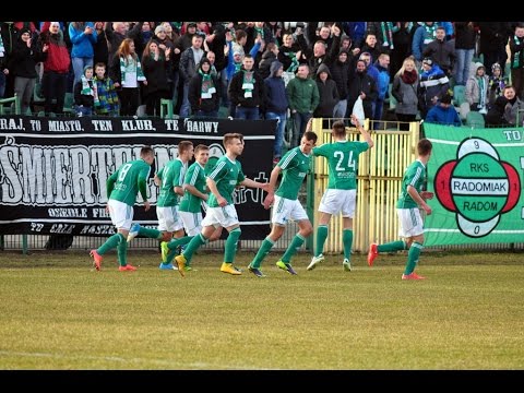 Radomiak Radom - Pelikan Łowicz 1:1 skrót meczu [22/03/2015]