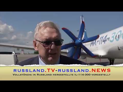 Vollständig in Russland hergestellte Il-114 300 vorgestellt