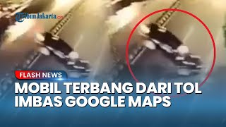 BMW TERBANG dari Tol Gresik! Efek Terlalu Fokus Google Maps, Polisi Ungkap Nasib Kondisi Penumpang