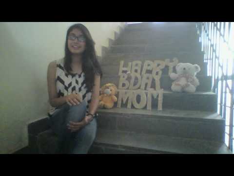 Vrinda sent wishes to her mother on birthday.