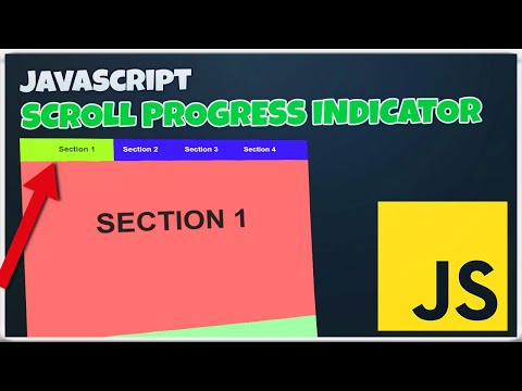 Scroll Indicator With Javascript Scroll Progress