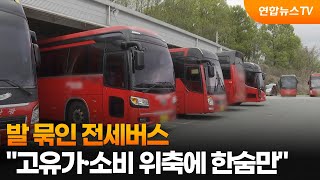 발 묶인 전세버스…