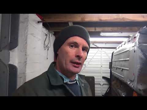 Austin mini restoration -Battery channel repair