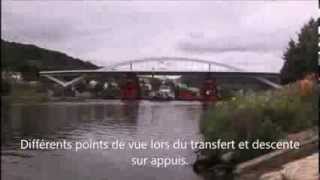 le montage du nouveau pont de grevenmacher Luxembourg