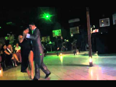  Maria Ines Bogado  and  Sebastian Jimenez  are  dancing  to  the  tango  "  Remembranza  "