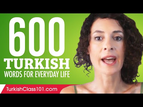 600 Turkish Words for Everyday Life - Basic Vocabulary #30