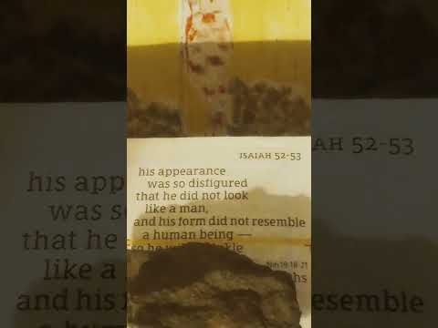 Isaiah 52:13-14.  MESSIAH'S appearance as HE was lifted up