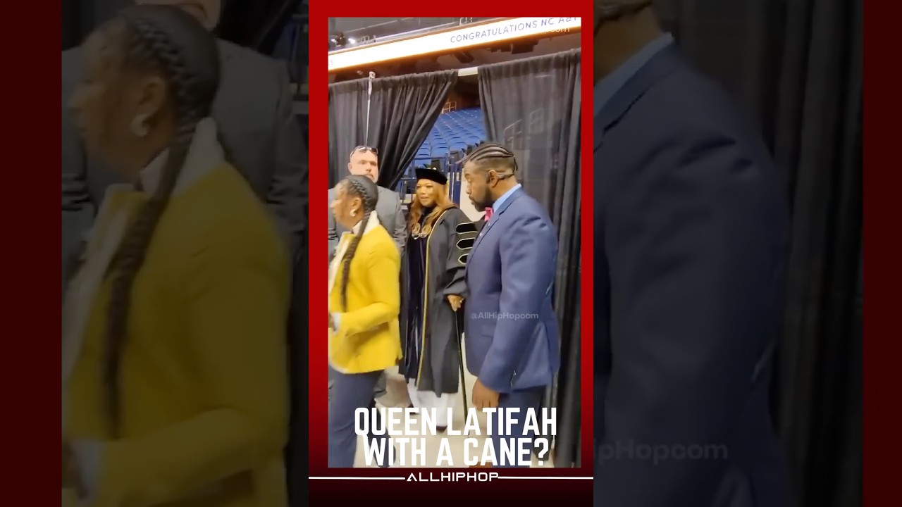 Queen Latifah Walking With Cane?