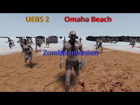 UEBS 2 | NEW WW2 MAP ! | Omaha Beach. Zombie invasion. | Ultimate Epic Battle Simulator 2