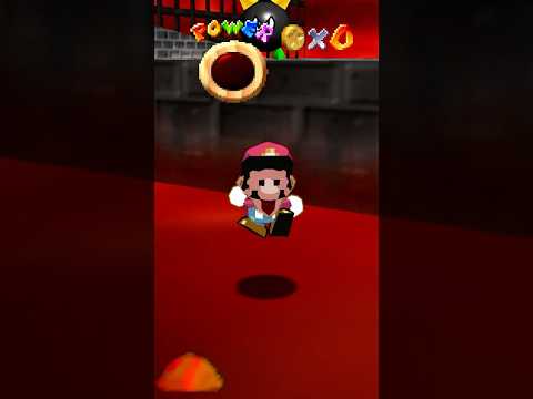Super Mario World Mario Falls in LAVA #shorts  #lava #mario #nintendo #supermario #sm64 #smw #lava