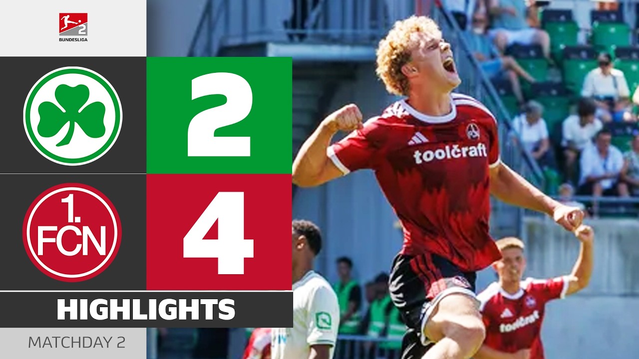 Nürnberg Win The Frankenderby! | GREUTHER FÜRTH - 1. FC NÜRNBERG | Highlights | MD 2 - Bundesliga 2