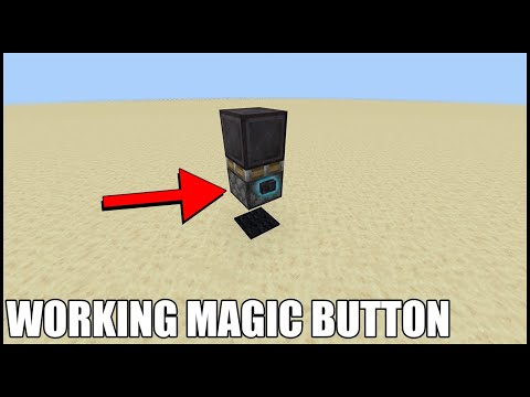 Fed X Gaming - Simple Magic Button in Minecraft Bedrock! (Wireless Redstone)