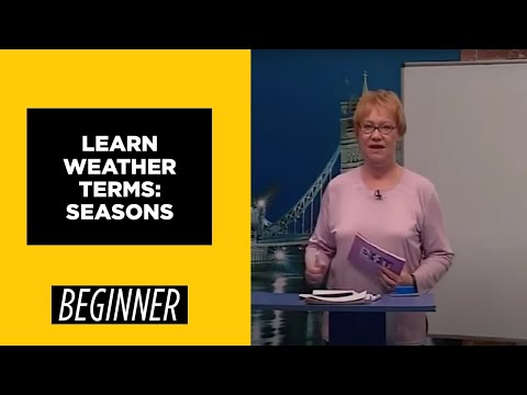 Beginner Level Learn Weather Terms Seasons | English For You