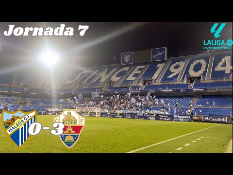 DURA DERROTA para PERDER la RACHA DE INVICTOS | MÁLAGA CF 0 - 3 ELCHE CF | J7 #laligahypermotion