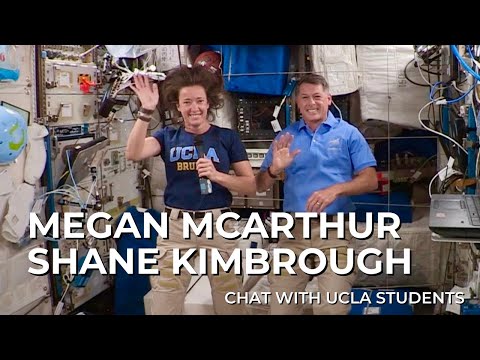 Megan McArthur and Shane Kimbrough chat with UCLA students