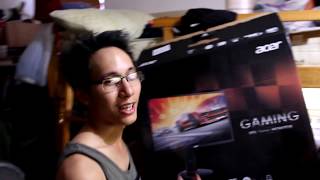 Video thumbnail for Acer Gaming Monitor 24" XFA240 UNBOXING by allanisallan
