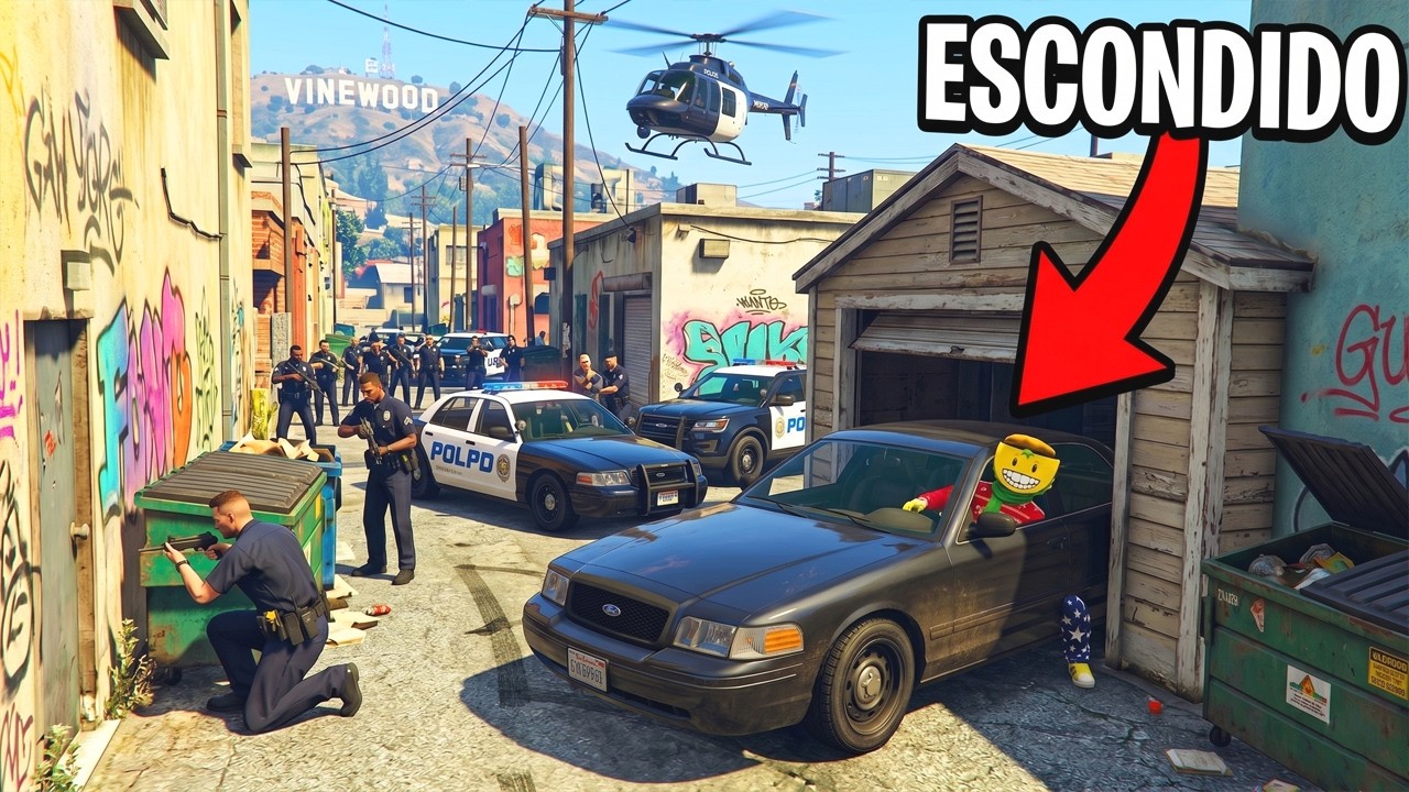 ESCONDITE CON COCHES!! LA MEJOR JUGADA DEL AÑO! - GTA 5 ONLINE