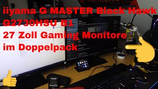 iiyama G MASTER Black Hawk G2730HSU B1 27 Zoll Gaming Monitore im Doppelpack