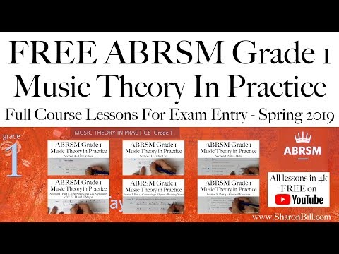 ABRSM Music Theory Grade 1 Lessons for exam entry with Sharon Bill