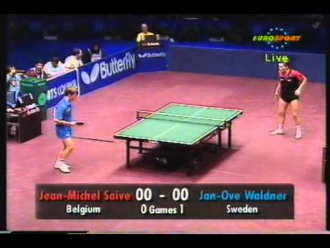 1994 Championnat d'Europe Birmingham Finale Simple Jean Michel Saive - Jan Ove Waldner 2