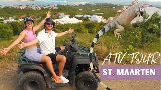 St. Maarten ATV Tour- Maho Beach Airplanes, Moses Walk, and Iguanas! NCL Cruise Port Stop