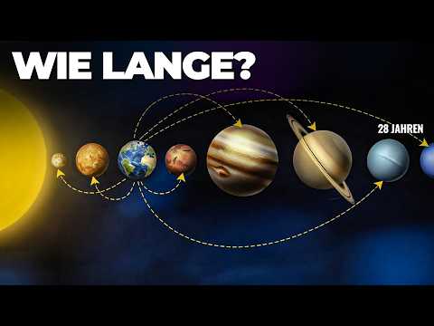 How long does it take to reach every planet in our solar system?