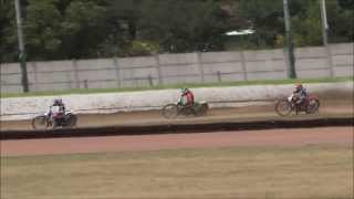 preview picture of video 'Julien CAYRE - grass track 500 cc - manche 3 - Marmande - 14 juillet 2013'