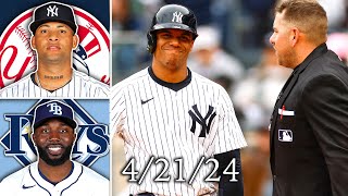 New York Yankees vs Tampa Bay Rays | Game Highlights | 4/21/24