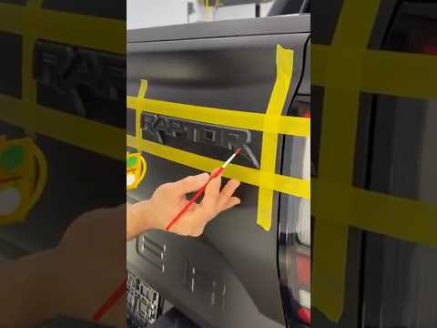 Never Paint Your Emblem! | Red Contour Raptor Letters | Ford Ranger