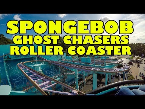 SpongeBob SquarePants Ghost Chasers Roller Coaster! Front Seat POV Movie Park Germany
