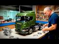 Man Builds An INCREDIBLE 2 000 Scale SCANIA RC TRUCK With WORKING MECHANISMS By Boxworks1001
