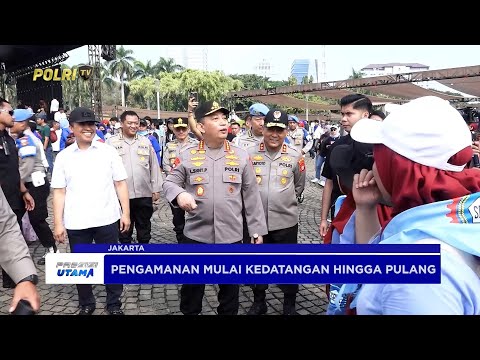 KAPOLRI TINJAU TEKNIS PENGAMANAN PERAYAAN HARI BURUH 2025