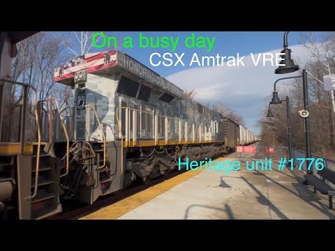 CSX Amtrak VRE on a very busy day 1/7/2025 @calebtrains2261