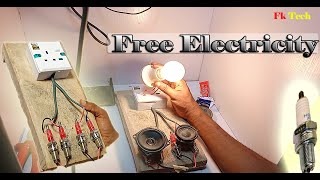 Free Electricity Energy With 4 Spark Plugs