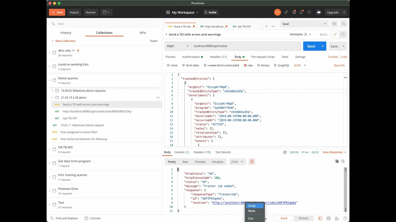 DHIS 2.36 Tracker: New endpoint for importing tracker data